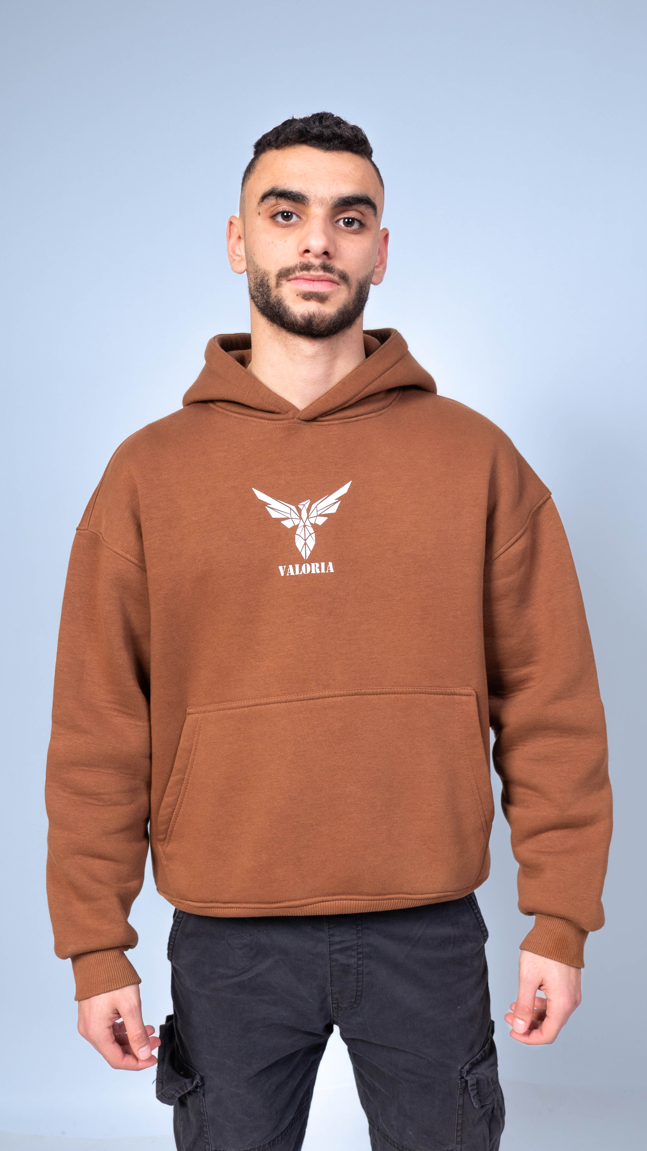 Valoria 404 Printed Hoodie — Oversized Cotton Hoodie