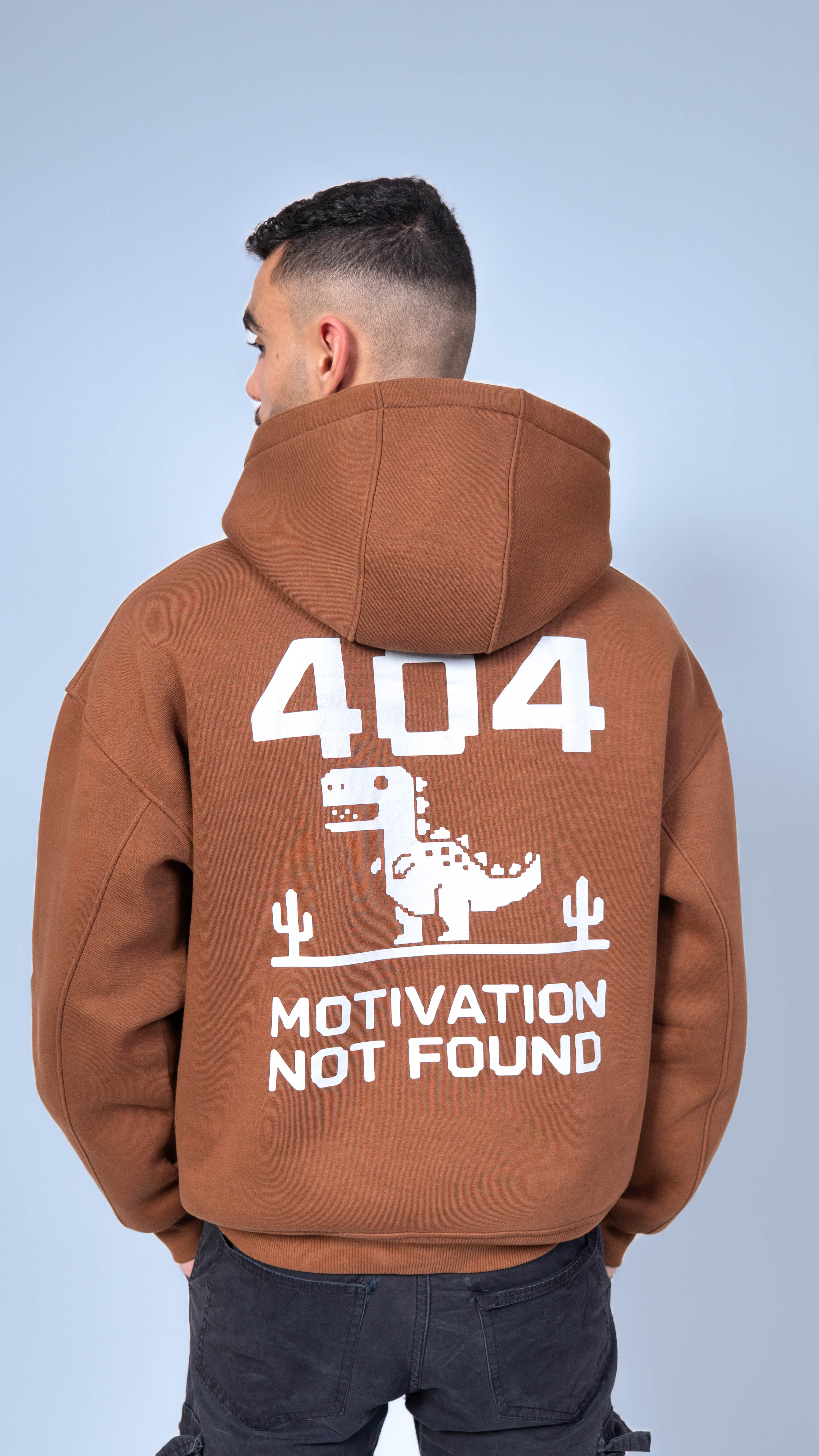 Valoria 404 Printed Hoodie — Oversized Cotton Hoodie